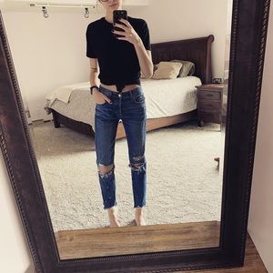 American Eagle “girlfriend” jean